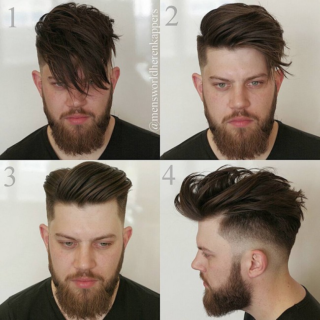  Long bangs - 4 different styles 