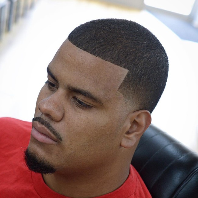 Buzz cut + Line up + Taper fade Black men haircuts