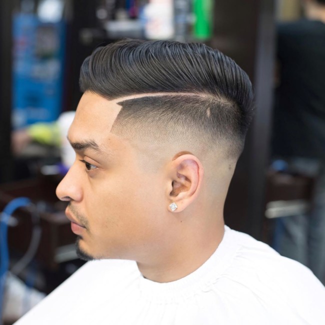 Side Part Comb Over + High Skin Fade - Men's Haircuts