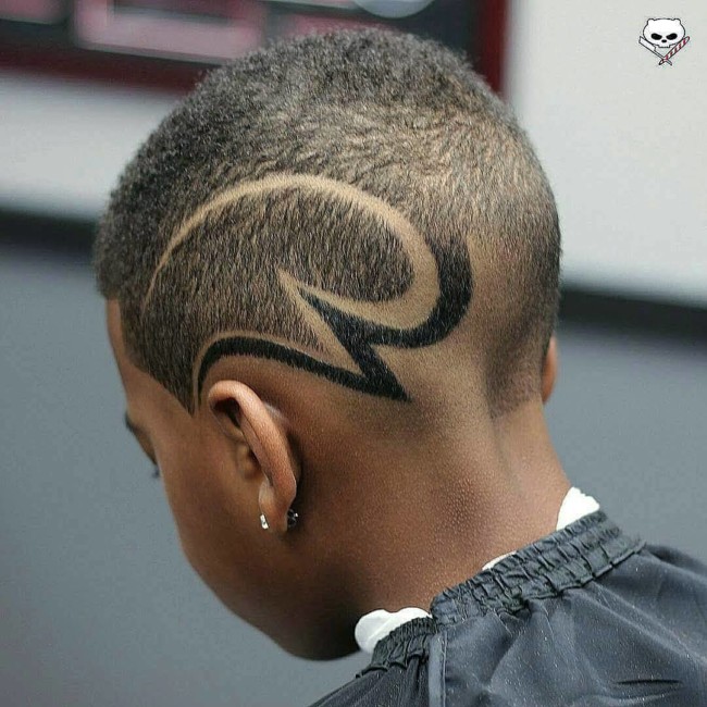 Crew cut + Amazing Design - Hairstyle for boy