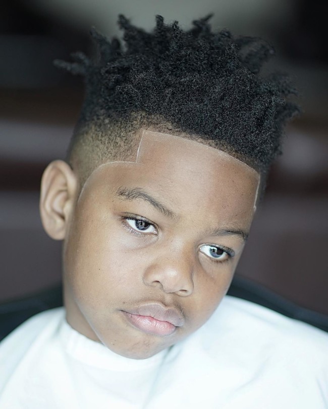 Twists Curls + Fade + Line up Hairstyle for boys