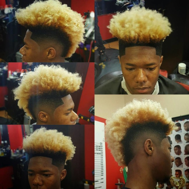 FroHawk x Color + Line up - Black men haircuts