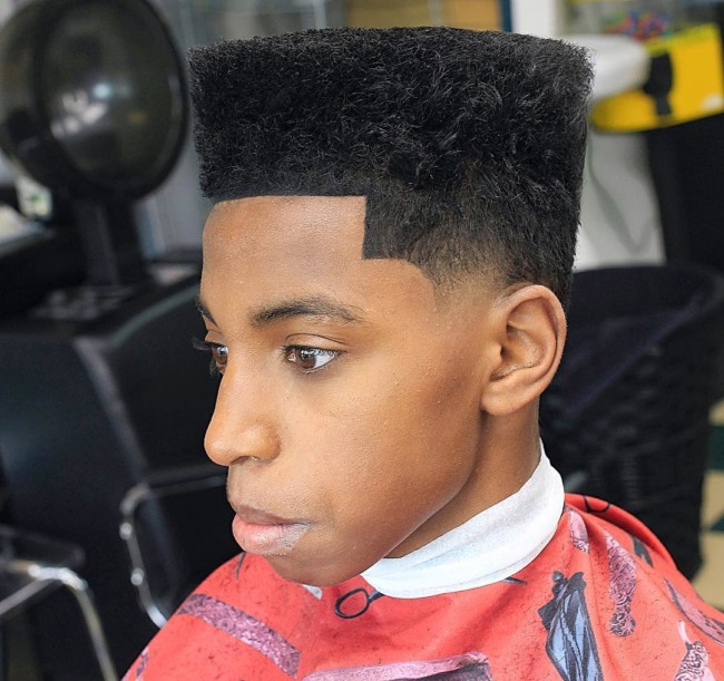 Flat Top + Temple Fade - Men's Haircuts