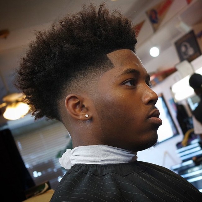 Blow Out Haircut black men