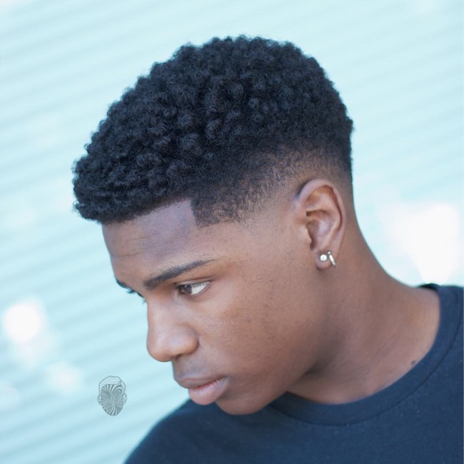 Curls + Low Fade - Men's Haircuts