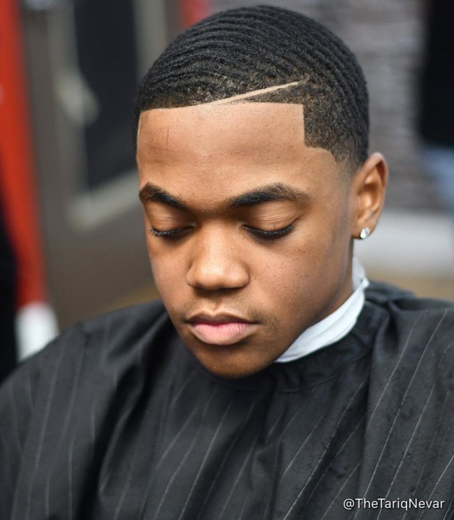 Waves + Hard Part - Black mens haircuts