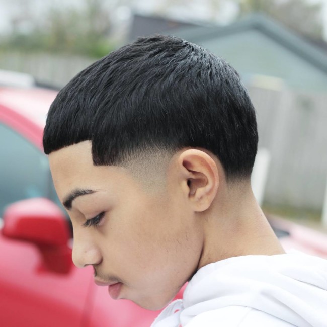 Crew cut + Taper fade Hairstyle for boys