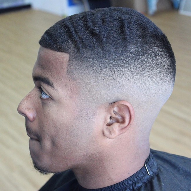 Buzz cut + Skin Fade Black men haircuts