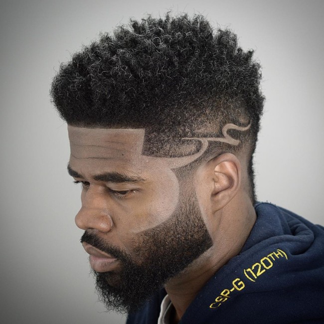 Twists + Line Up + Design - Black men haircuts