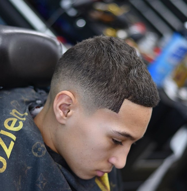 Crew cut + Low fade Hairstyle for boys