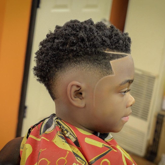 Sponge Curls + Burst Fade - Black Boys Haircuts - Men's haircuts