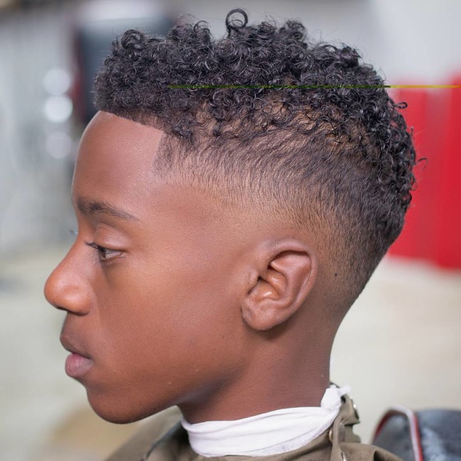 Curls + Mid fade - Black Boys Haircuts - Men's haircuts