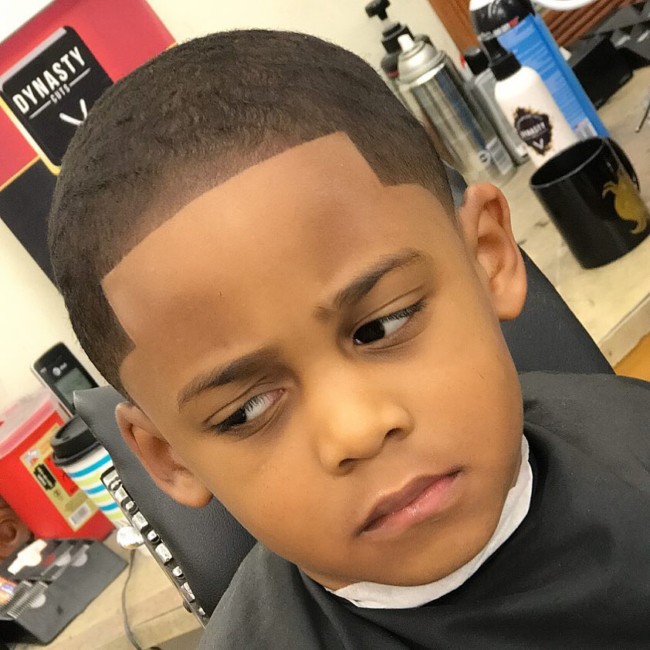 Buzz cut + Line up - Black Boys Haircuts - Men's haircuts
