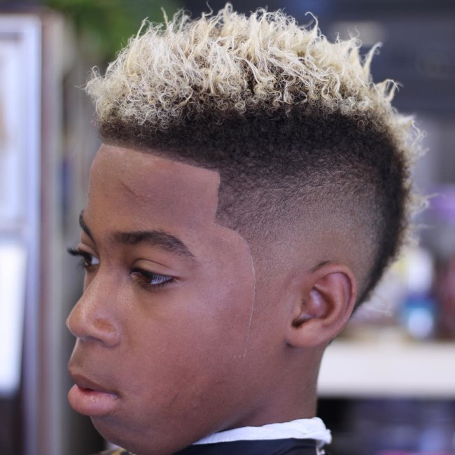  MoHawk + Color - Black Boys Haircuts - Men's haircuts