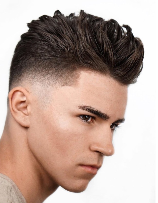  Modern Textured Pompadour - Men's Haircuts