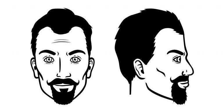 Goatee + Handlebar mustache - Men's Haircut