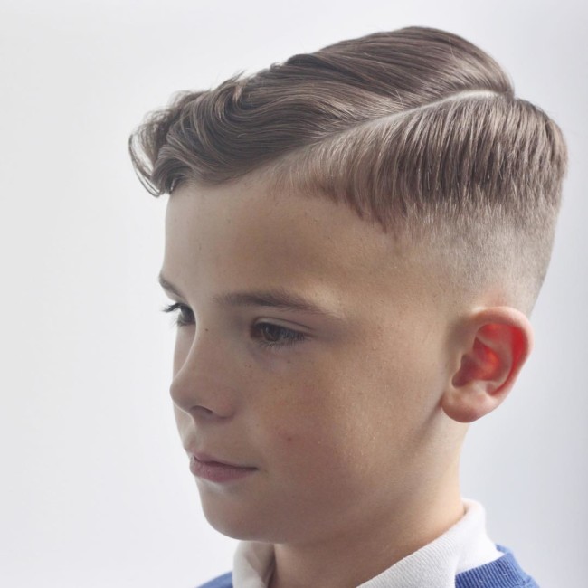 Side Part Comb Over + High fade - New Hairstyle for Boys