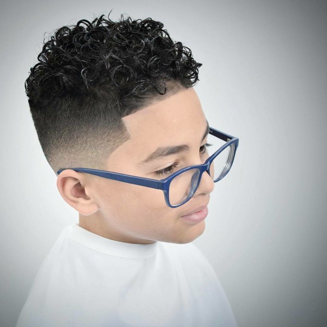 Long Curls + High Fade + Line Up - New Hairstyle for Boys