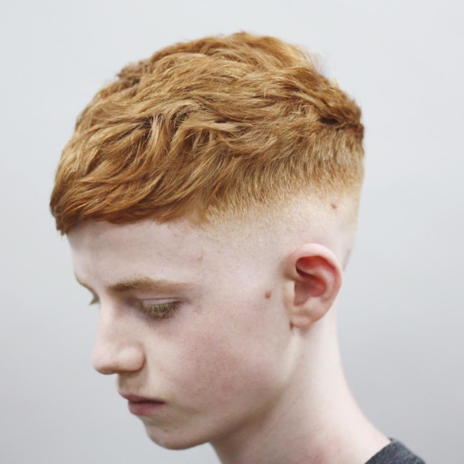 Caesar Haircut + Skin fade - New Hairstyle for Boys