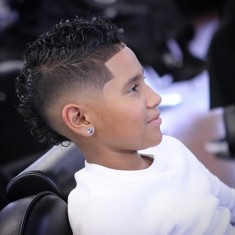 Curly Mohawk + Skin Fade + Line up - New Hairstyle for Boys
