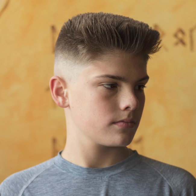 Flat Top + Mid Fade - New Hairstyle for Boys