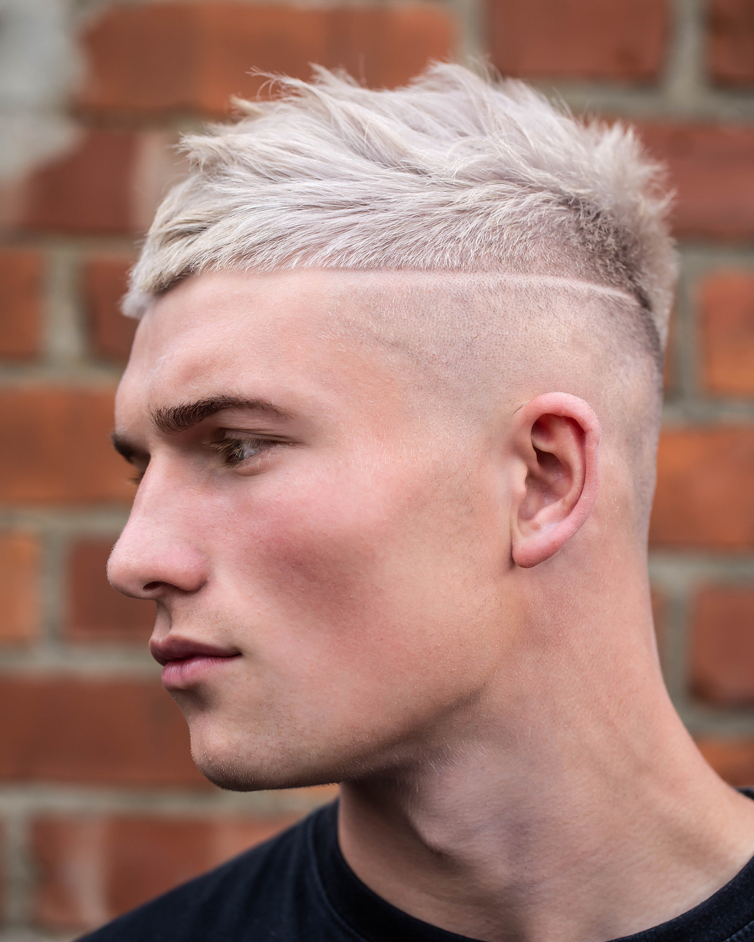 Textured Crop + Color + Hard part - Men's Haircuts